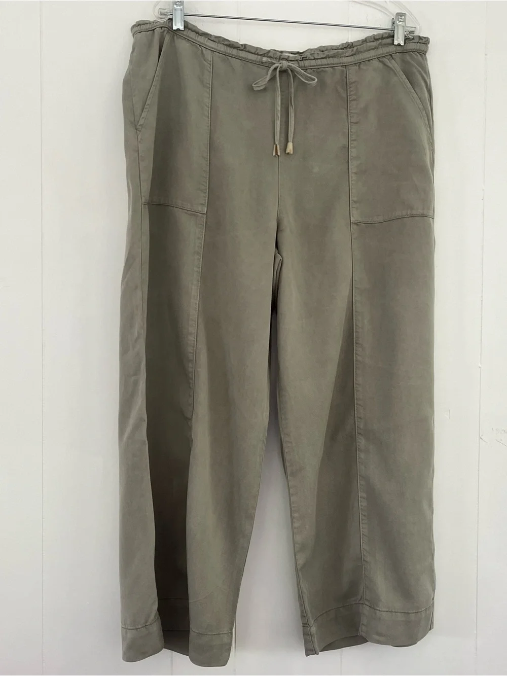 Joie 100% Lyocell Lagenlook Vacation Light Weight Wide Leg Pants Size XL - Picture 7 of 11